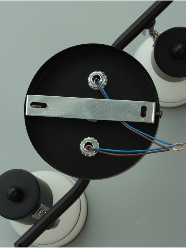 Спот "Айрис" 2хЕ14 40Вт черный 38х18х22 см