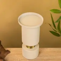 Подсвечник на 1 свечу текстурный "Фисташковый" 10,5х10,5х19 см