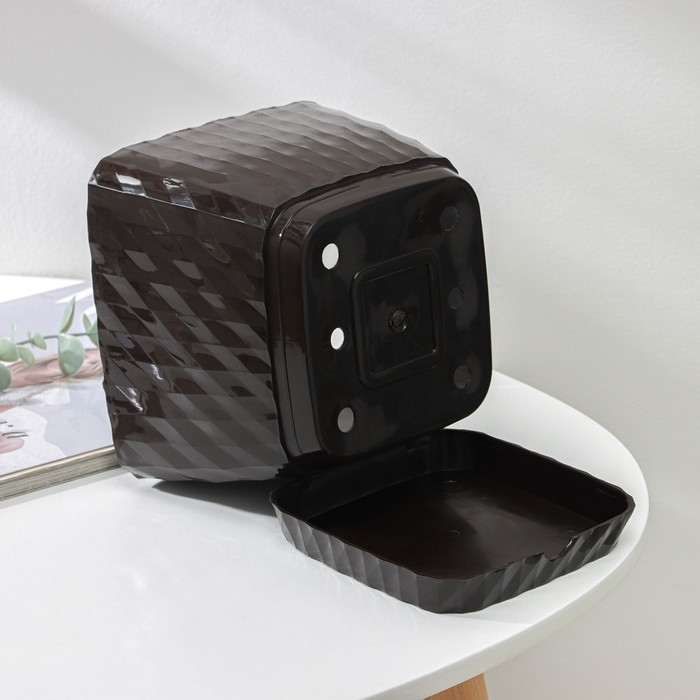 Горшок с поддоном &laquo;Классика&raquo;, 4,5 л, цвет шоколадный