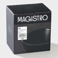 Салатник фарфоровый Magistro Carbon, 12&times;10,5 см, цвет чёрный