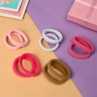 Резинки для волос &laquo;Синди&raquo;, набор 10 шт., блеск акварель, 4.5 см