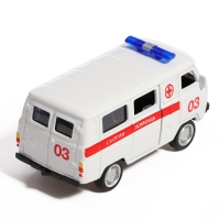 Машина металлическая &laquo;УАЗ-3962. Скорая помощь&raquo;, инерция, 1:43