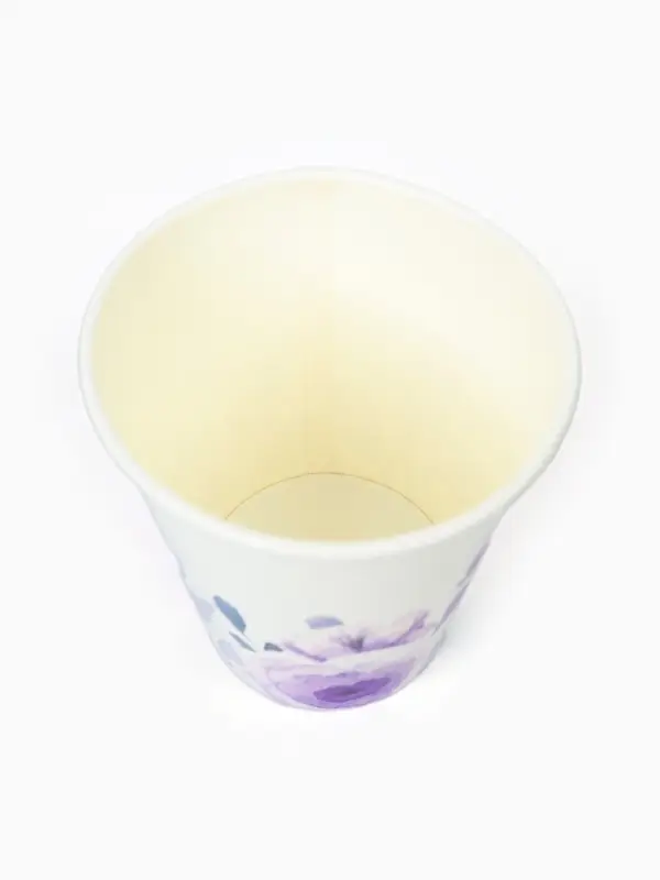 Стакан одноразовый бумажный &laquo;Сиреневые розы&raquo;, 250 мл