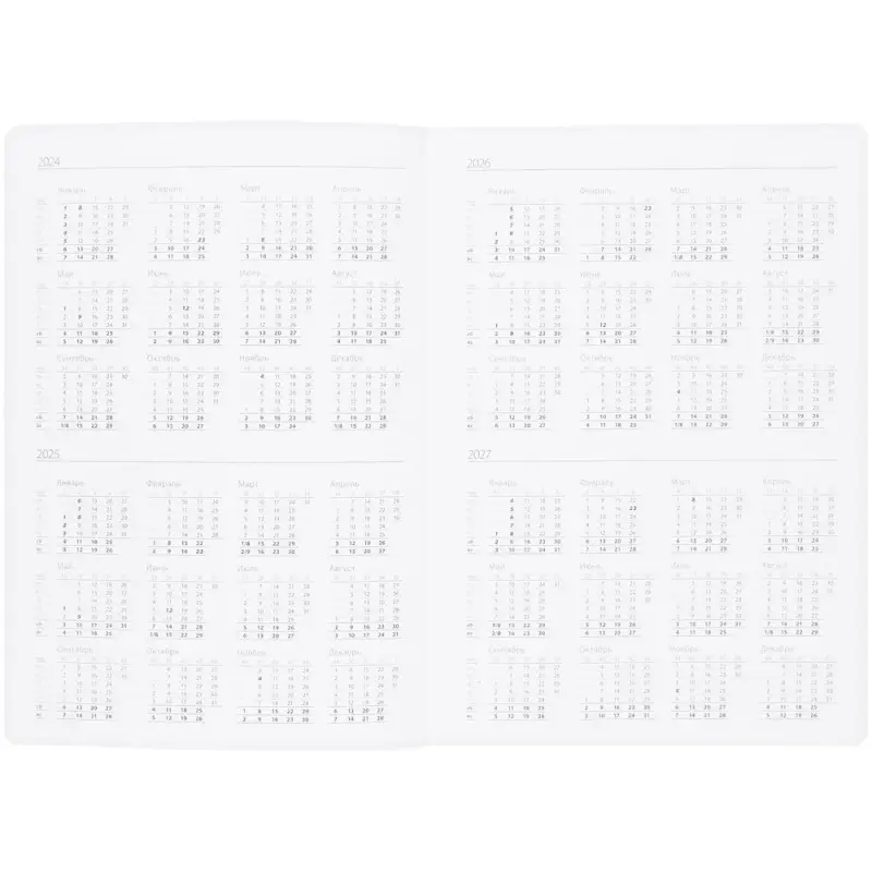 Ежедневник Vale, недатированный, серый