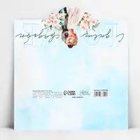 Конверт для денег фигурный &laquo;С днём свадьбы&raquo;, голубой, 17.5 х 8 см