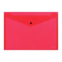 Папка-конверт на кнопке А4, 140 мкм, ErichKrause Fizzy Classic, непрозрачный, тиснение, микс