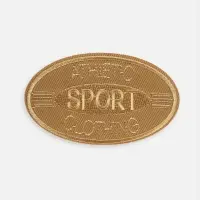 Термоаппликация Sport, 4.8&times;8 см, светло-бежевая