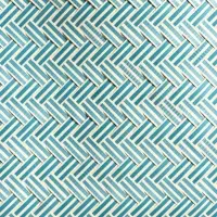 Сумка плетёная пластиковая 30х15х35 см, цв. бело-голубой