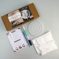 Подставка из гипса. Набор для создания поддона с красками &laquo;Круг&raquo;