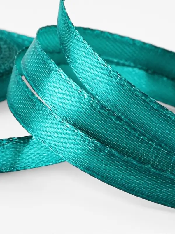 Лента атласная, 6 мм, 23&plusmn;1 м, зелёная №126