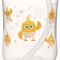 Поильник-непроливайка с трубочкой, 270 мл, ЦЫП-ЦЫП