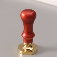 Печать для сургуча с пластиковой ручкой "Ажурная рамка. Круг" 6,3х3х3 см