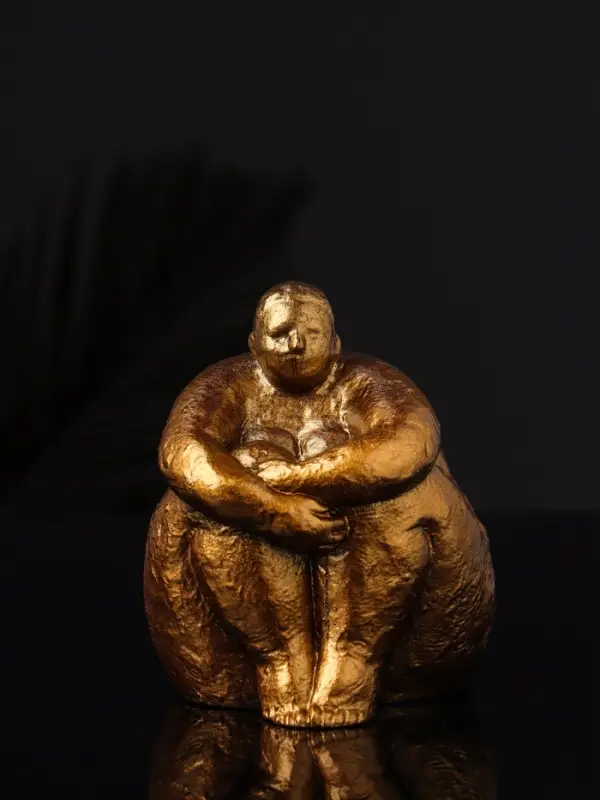 Фигура "Дама" 9х8х8 см, бронза