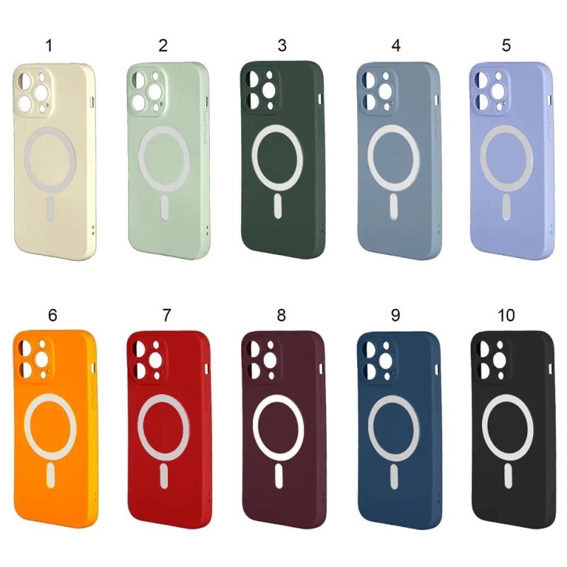 Чехол iPh 14 Pro Max MagSafe матовый цветной