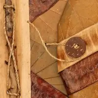 Блокнотик &laquo;Тропики&raquo;, 48 листов, 13&times;16&times;2 см, бежево-коричневый