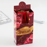 Ручка-эко шариковая, синяя паста, 1 мм &laquo;Золотому Учителю&raquo;