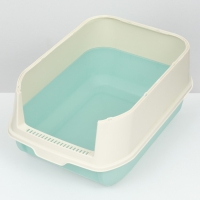 Туалет закрытый с откидным верхом 36 х 51 х 34 см, голубой