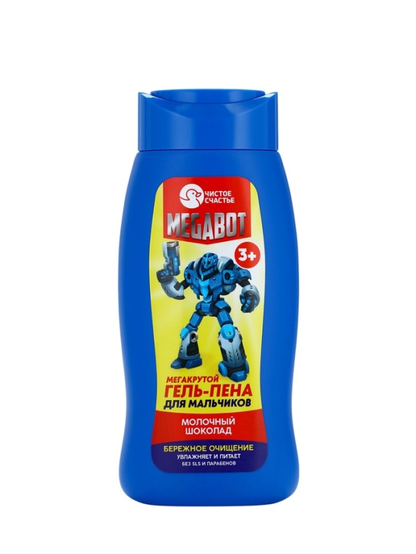 Набор детский "SUPER ROBOT", гель-пена 250 мл, мочалка 25 гр