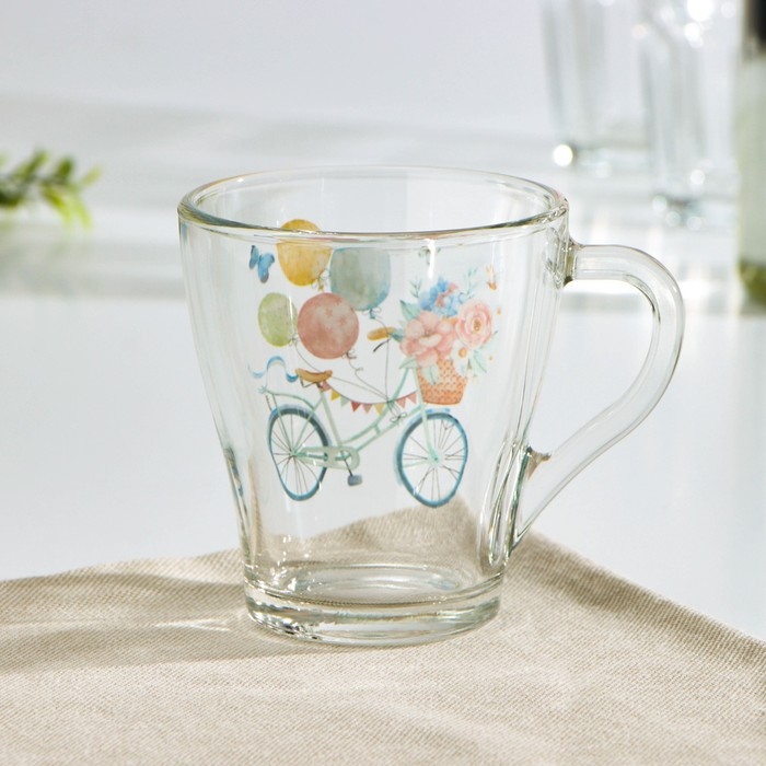 Кружка стеклянная &laquo;Грация. Романтика&raquo;, 250 мл