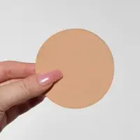 Спонжи для макияжа, набор - 10 шт., d=8 см, бежевые