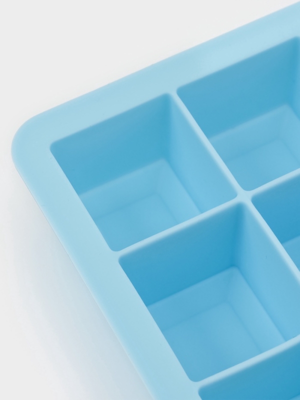 Форма для льда Доляна &laquo;Кубик&raquo;, силикон, 11,7&times;18,7&times;3,4 см, 15 ячеек (3,4&times;3,4 см), цвет голубой