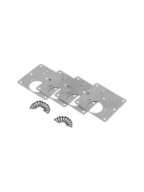 Ремкомплект для мебельной петли ТУНДРА, пластина 9х9 см, набор 4 шт