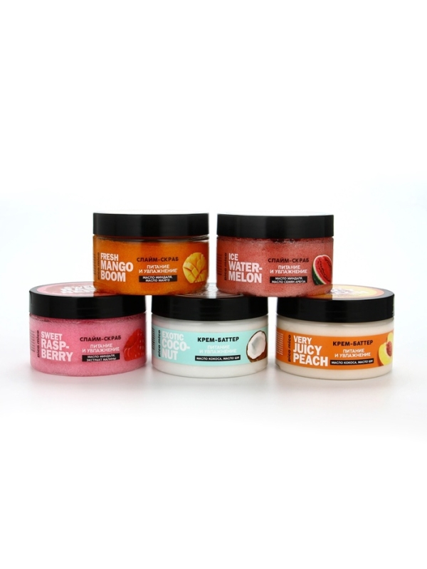 Скраб-слайм для тела Fresh mango boom, питание и увлажнение, с ароматом манго, 250 г, PICO MICO