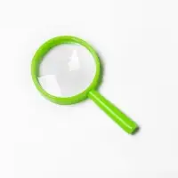 Лупа классическая, линза 25мм, увеличение 5х, пластик