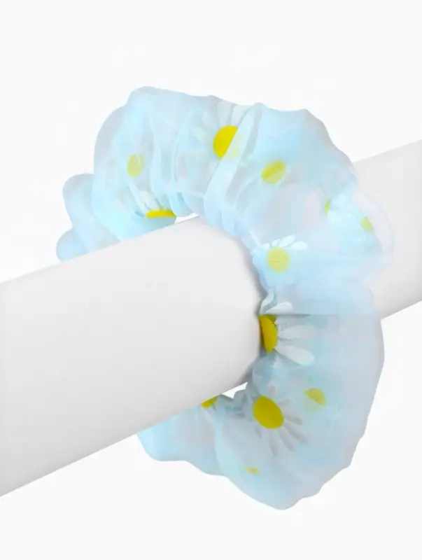 Резинка для волос &laquo;Ромашка&raquo; голубая, Холодное сердце