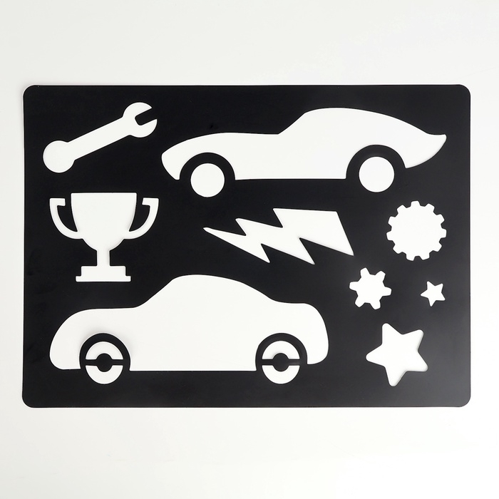 Планшет &laquo;Рисование песком&raquo;, 27 х 39 см, песок 1 кг, трафарет, набор для творчества