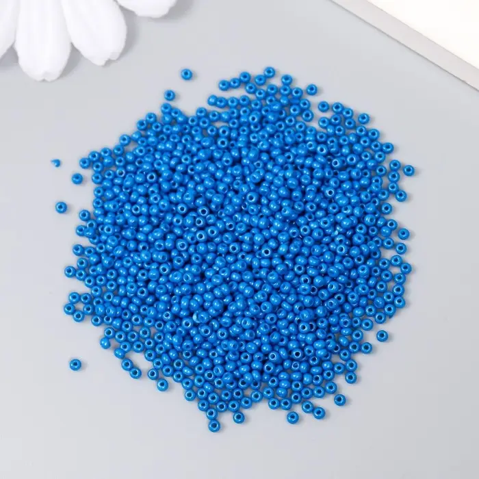 Бисер стекло 12/0 "Синяя пыль" 15 гр