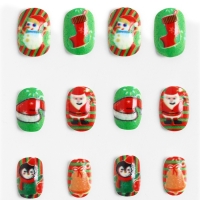 Детские накладные ногти на новый год &laquo;Новогодние подарки&raquo;, 12 шт
