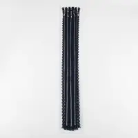 Молния металлическая, №3, неразъёмная, замок автомат, 60 см, тёмно-синяя