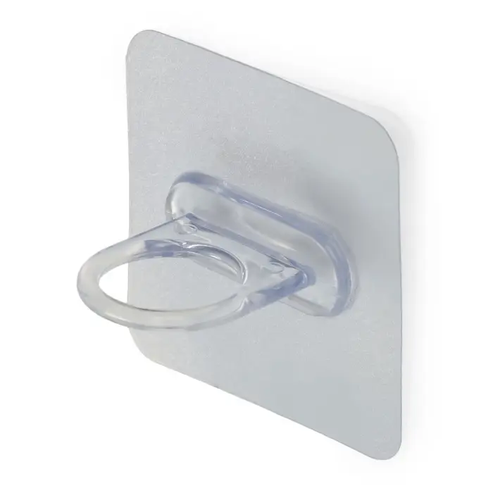 Держатель с клейкой поверхностью ТУНДРА, d=25 мм, 68&times;68 мм, прозрачный