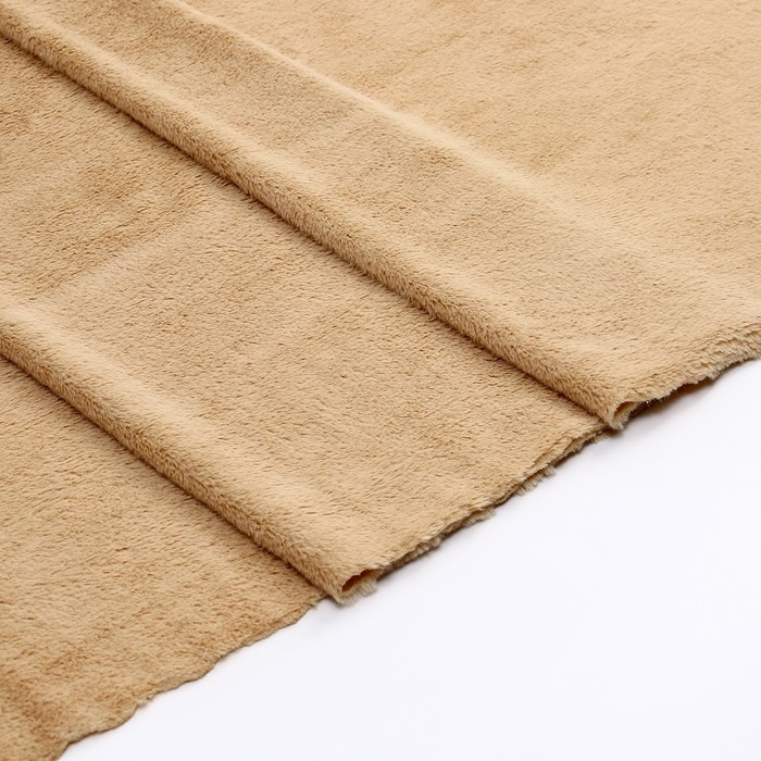 Лоскут для рукоделия, 50 &times; 50 cм, мех, цвет светло-коричневый