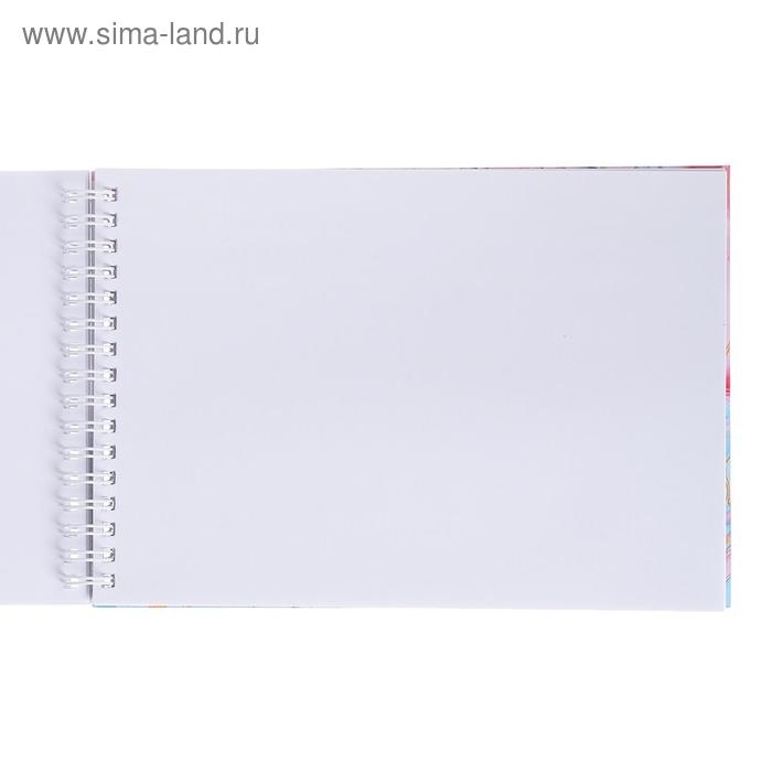 Скетчбук А5, 80 листов на гребне SketchBook "Мысли позитивно", картонная обложка, твёрдая подложка, блок 100 г/м2