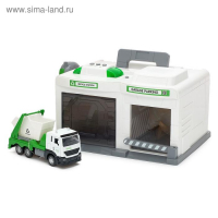 Парковка &laquo;Городские службы&raquo; с машинкой и рацией, световые и звуковые эффекты, МИКС