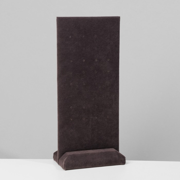 Подставка под серьги 20 пар, 23&times;10&times;6,5 см, цвет серый графит