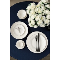 Тарелка глубокая фарфоровая Magistro &laquo;La Perle&raquo;, 1 л, d=22,5 см, цвет белый