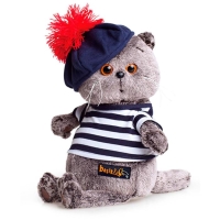 Мягкая игрушка &laquo;Басик в тельняжке и берете&raquo;, 19 см