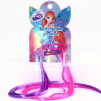 Прядь для волос на заколке, 2 штуки