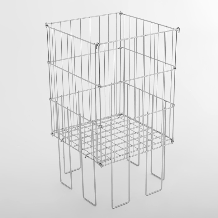 Корзина для распродаж 40&times;40&times;78 см, цвет хром