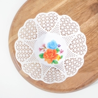 Ваза для хлеба и фруктов &laquo;Кубань. Сердце&raquo;, 18&times;4,5 см, белый, рисунок МИКС