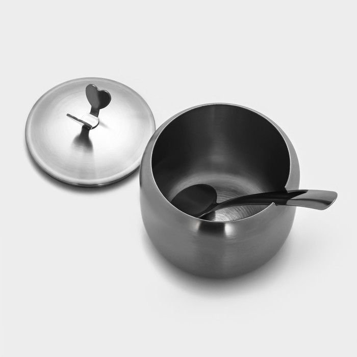 Сахарница из нержавеющей стали &laquo;Нежа&raquo;, 300 мл, 11&times;8,5 см