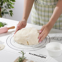 Армированный коврик для выпечки с разметкой KONFINETTA, силикон, 40&times;50 см, 0,44 мм, цвет чёрный