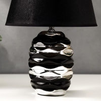 Лампа настольная 16425/1BK E14 40Вт черно-серебряный 22х22х36 см RISALUX