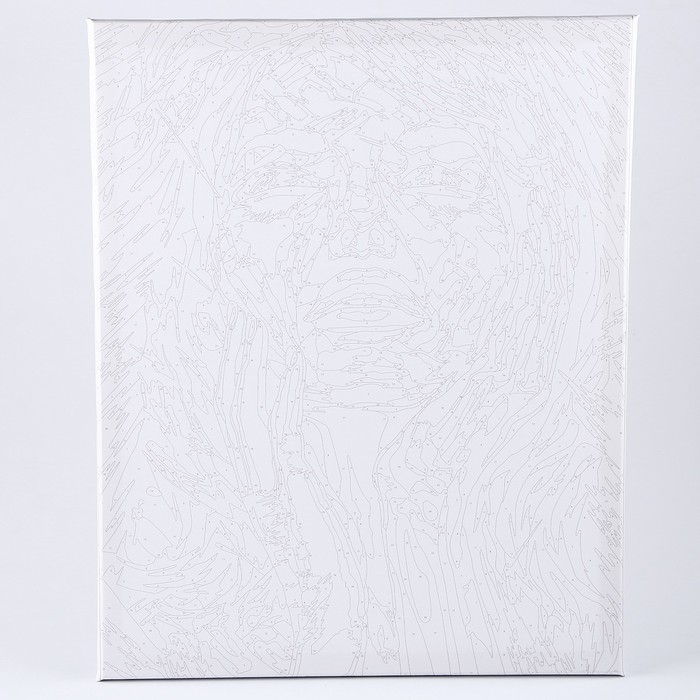 Картина по номерам на холсте с подрамником "Девушка в краске" 40*50 см