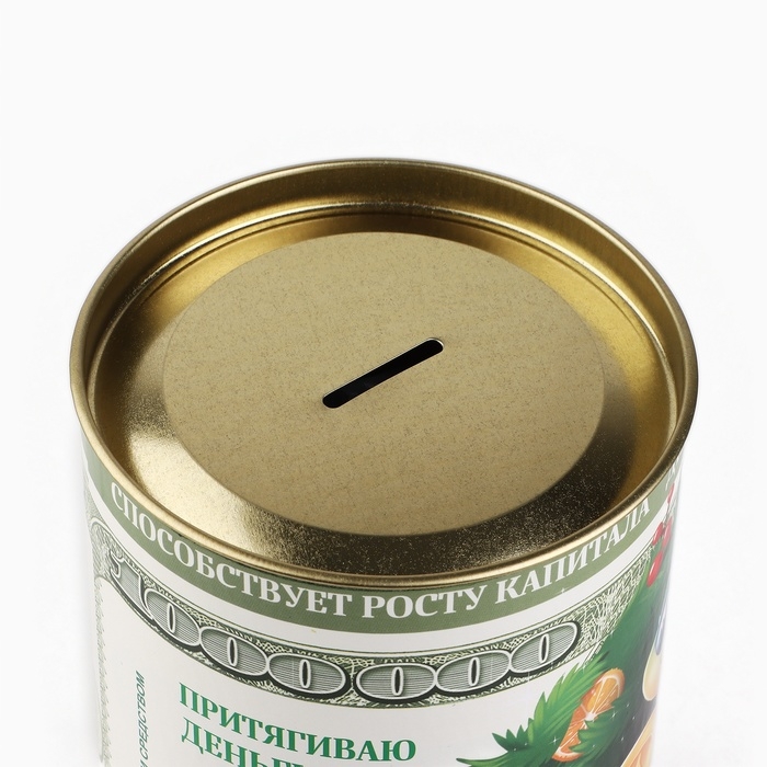 Копилка новогодняя подарок &laquo;Новый год: Доллары&raquo;, XXL 20 х 12,5 см