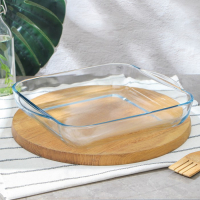 Лоток квадратный из жаропрочного стекла для запекания Borcam, 3,2 л, 28&times;28 см