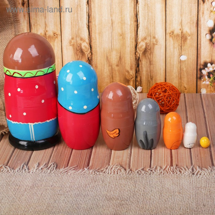 Матрёшка &laquo;Колобок&raquo; 7 в 1, МИКС